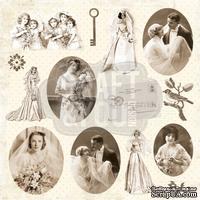 Лист скрапбумаги от Craft and You Design - My Wedding, 30х30 см, CP-MW08