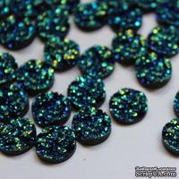 Кабошон DarkTurquoise, 12x5мм, цвет синий, 10 шт. - ScrapUA.com