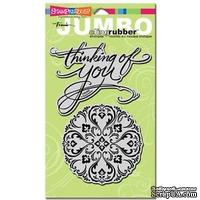 Stampendous CRS5002-C Cling Rubber Stamp, Jumbo Think of You