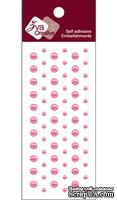 Половинки жемчужин на клее Dots Pearl - Rosy, 69 шт - ScrapUA.com