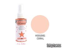 Краска - спрей от Heidi Swapp с перламутровым блеском - CORAL - COLOR SHINE SPRITZ, 50мл