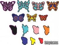 Лезвия Mini Dimensional Butterflies w Angel Wings от Cheery Lynn Designs, 14 шт.