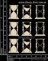 Чипборд от Dusty Attic - mini Hour Glass, 9 шт. - ScrapUA.com