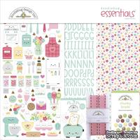 Набор бумаги и декора Doodlebug Essentials Page Kit - Made With Love - ScrapUA.com