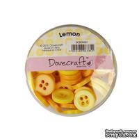 Набор пуговиц от Dovecraft - Lemon, 60 шт