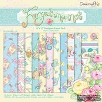 Набор бумаги от Dovecraft  - Forget Me Not, 30×30 см, 36 листов