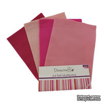 Набор отрезков фетра от Dovecraft - Felt Multiple Pack - Pinks, 8 шт.