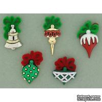 Набор декоративных пуговиц Dress It Up - Christmas Ornaments - ScrapUA.com