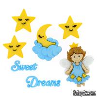 Набор декоративных пуговиц Dress It Up - Sweet dreams - ScrapUA.com