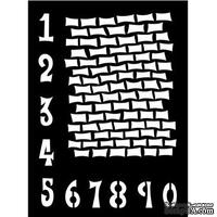 Маска Ranger - Dylusions Stencils - Staggered Brickwork, 23х30 см. - ScrapUA.com