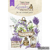 Набор высечек, коллекция Lavender provence, 54шт, ТМ Фабрика Декору - ScrapUA.com