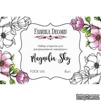 Набор открыток для раскрашивания маркерами Magnolia sky, ТМ Фабрика Декору