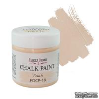 Крейдяна фарба Chalk Paint Персик 50ml, ТМ Фабрика Декору