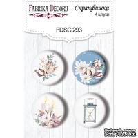 Набор скрапфишек Winter Love Story, TM Fabrika Decoru из 4 шт № 293 - ScrapUA.com