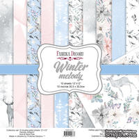 Набор скрапбумаги Winter melody 30,5x30,5см, ТМ Фабрика Декору - ScrapUA.com