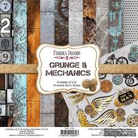 Набор скрапбумаги Grunge&amp;Mechanics 30,5x30,5см, ТМ Fabrika Decoru - ScrapUA.com