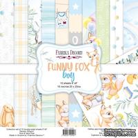 Набор скрапбумаги Funny fox boy 20x20 см 10 листов, ТМ Фабрика Декора - ScrapUA.com