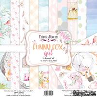 Набор скрапбумаги Funny fox girl 20x20 см 10 листов, ТМ Фабрика Декора - ScrapUA.com