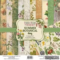 Набор скрапбумаги Summer botanical diary 20x20 см 10 листов, ТМ Фабрика Декора - ScrapUA.com