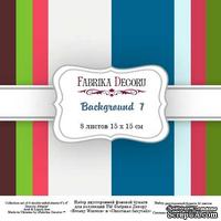 Набор скрапбумаги Backgrounds 7, 15x15 см 8 листов, ТМ Фабрика Декора - ScrapUA.com