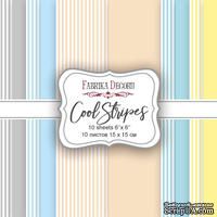 Набор скрапбумаги Cool Stripes, 15х15 см, Фабрика Декору - ScrapUA.com