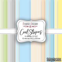 Набор скрапбумаги Cool Stripes, 30,5x30,5см, Фабрика Декору - ScrapUA.com