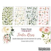 Набір двосторонніх картинок для вирізання Tender Roses 15х20см, ТМ Фабрика Декору - ScrapUA.com