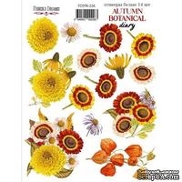 Набор наклеек (стикеров) 14 шт Autumn botanical diary 226, ТМ Фабрика Декора. - ScrapUA.com