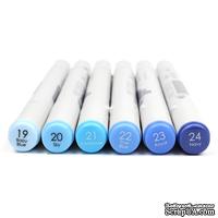 Набор алкогольных маркеров от First Edition - Twin Markers - Blues, голубые, 6 шт.