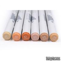 Набор алкогольных маркеров от First Edition - Twin Markers - Browns, коричневые, 6 шт.