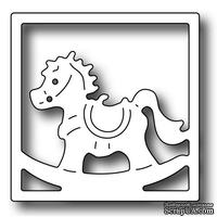 Лезвие Frantic Stamper - Precision Die - Square Vignette Rocking Horse Insert