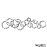 Лезвие Frantic Stamper - Precision Die - Linked Hexagon Border