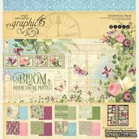 Набор двусторонней скрапбумаги Graphic 45 - Bloom Collection Pack, 30х30 см, 16 листов - ScrapUA.com