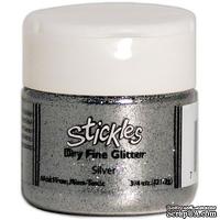 Сухой глиттер Ranger - Stickles Dry Fine Glitter - Silver - ScrapUA.com