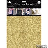 Набор термотрансферных глиттерных листов от Best Creation - Glitter Heat Transfer 8.5"X11", Gold, 2 листа