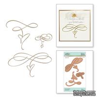 Пластины для фольгирования от Spellbinders - Heart Flourishes - ScrapUA.com