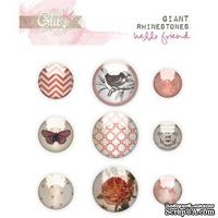 Украшения под стеклянным покрытием от Glitz Design - Hello Friend Giant Rhinestones