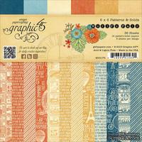 ЦЕНА СНИЖЕНА! Набор скрапбумаги Graphic 45 - World's Fair - Patterns & Solids Pad, 15х15 см, двусторонняя, 12 листов