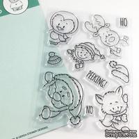 Набор штампов Gerda Steiner - Peeking Friends 4x6 Clear Stamp Set