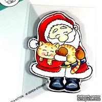 Набор штампов Gerda Steiner - Santa And A Kitten 3x4 Clear Stamp Set