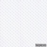 Кардсток с тиснением и внутренним слоем Core'Dinations - Spotted - Tillie Dot - Snowflake, 30х30 см