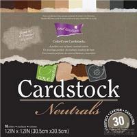 Набор кардстока с внутренним слоем Core'Dinations - Cardstock Neutrals, 30х30 см