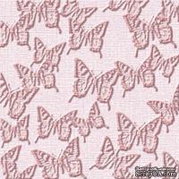 Кардсток с тиснением и внутренним слоем Core'Dinations - Core Impressions - Jenni Bowlin - Vintage Brights Collection - Barn Siding Butterfly, 30х30 см