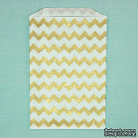 Конвертик White Chevron Middy Bitty Bags, размер 12,07х19,05 см, 1 шт.