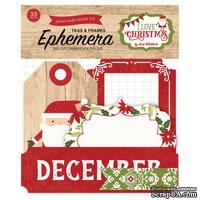 Высечки от Echo Park — I Love Christmas Frames &amp; Tags - ScrapUA.com