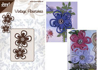 Лезвие Vintage Flourishes Die - Flowers - ScrapUA.com