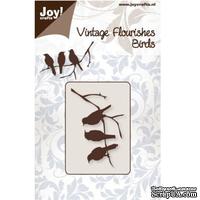 Лезвие Joy Crafts - Cutting die-Vintage Flourishes - 3 Birds on branch - ScrapUA.com