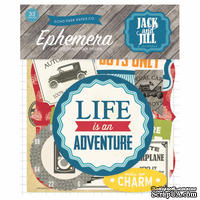 Высечки от Echo Park - Jack &amp; Jill Boy Ephemera Pack, 33 шт - ScrapUA.com