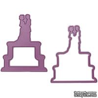 Ножи от Cheery Lynn Designs - Wedding Cake Shaker Die Set, 76 x 95 мм - ScrapUA.com