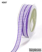 Лента SOLID/CHECK, ширина 9,5 мм, цвет PURPLE, 90 см